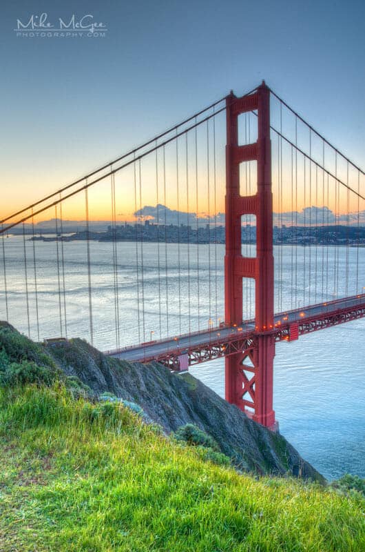Golden Gate Bridge's North Tower Vista