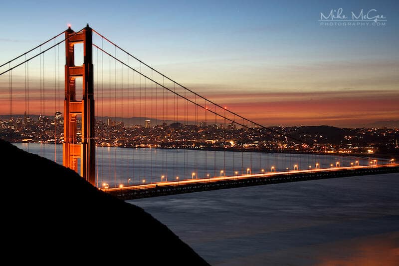 Golden Gate Bridge Tower at Dawn