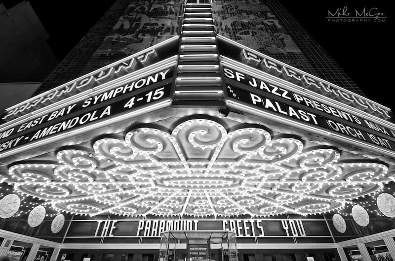 Entryway into the Paramount Theater in Oakland, California