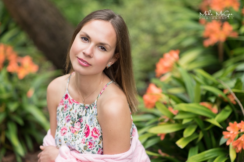 Marichka Headshot / Portrait in the Flowers