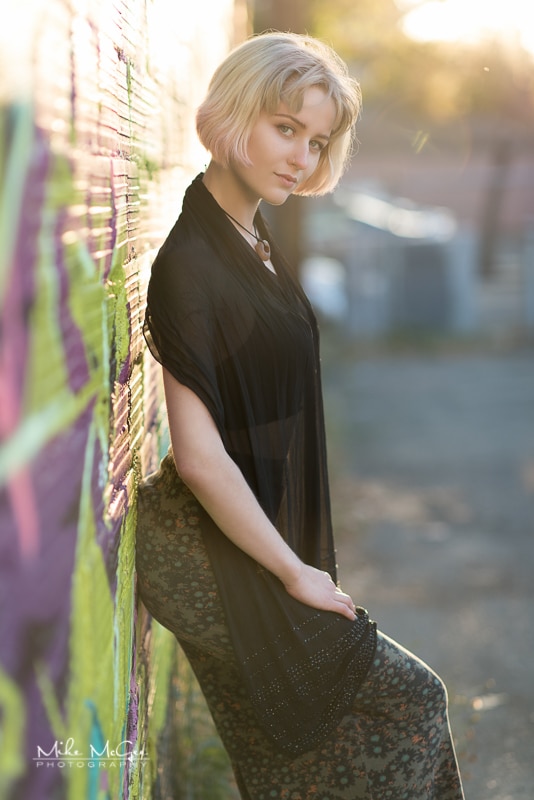 Zosha Model Golden Hour Sunray Portrait Photographer