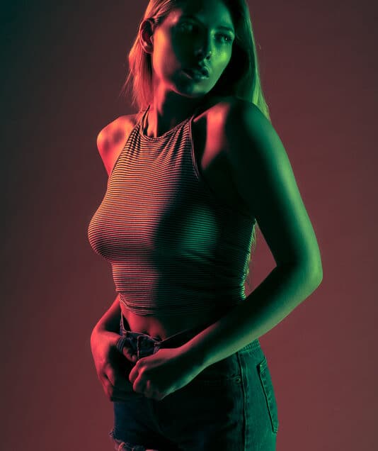 Lighting Portrait with Colored Gels