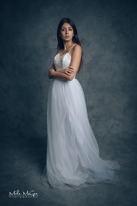 Sadaf Wedding Gown Bridal Shoot - Savage Milano Hand Painted Muslin - Mike  McGee Photography