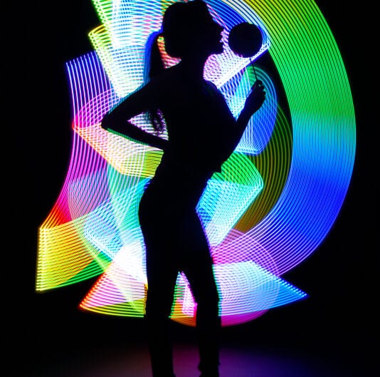 Karina hypercolor colored gel artistic creative light painting long exposure portrait photographer san francisco bay area