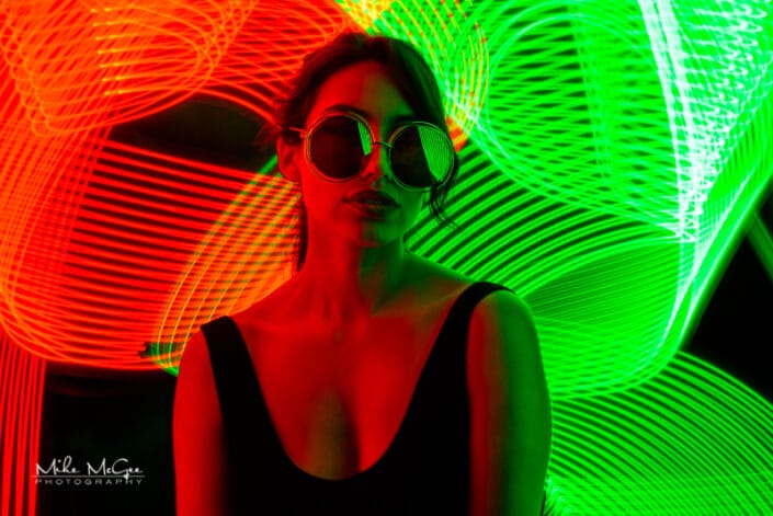 Karina hypercolor colored gel artistic creative light painting long exposure portrait photographer san francisco bay area