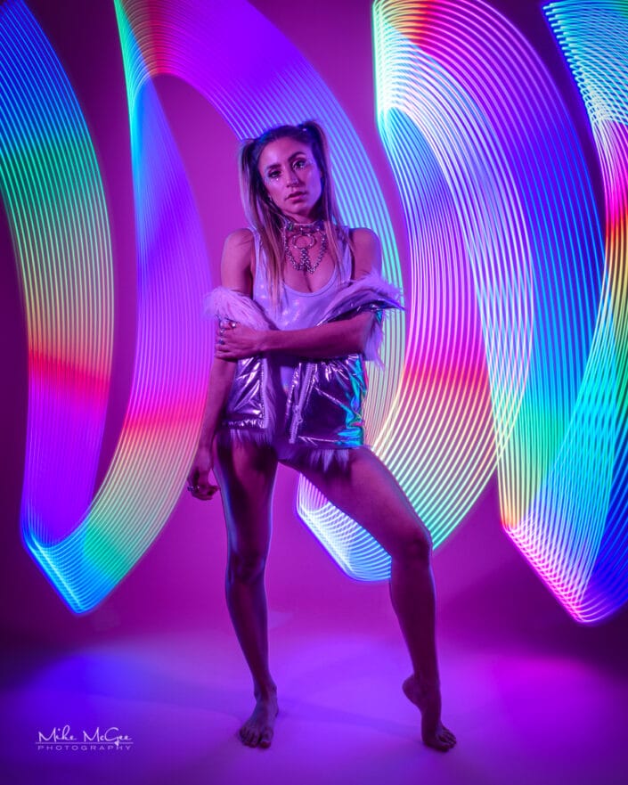 Dylan hypercolor colored gel artistic creative light painting long exposure portrait photographer san francisco bay area
