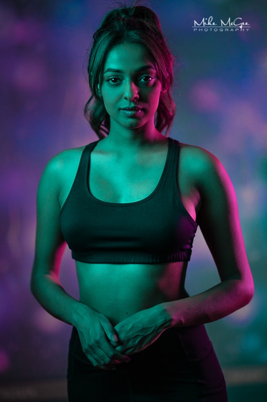 Hypercolor colored gel artistic cinematic light video projector creative portrait photographer san francisco bay area Spotify album cover