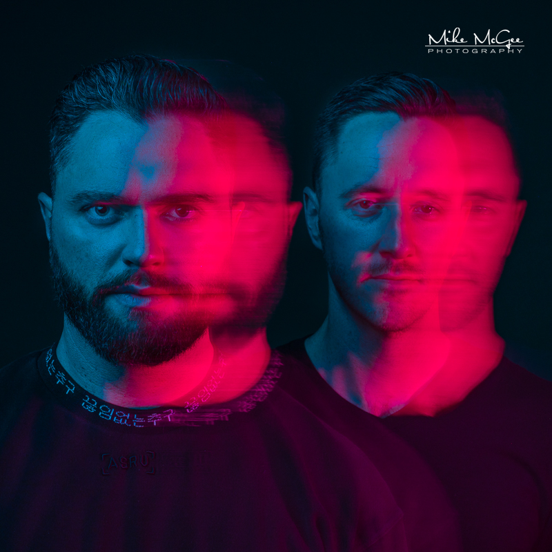 Spotify musician hypercolor colored gel artistic creative album cover portrait headshot photographer san francisco bay area creative headshot photographer