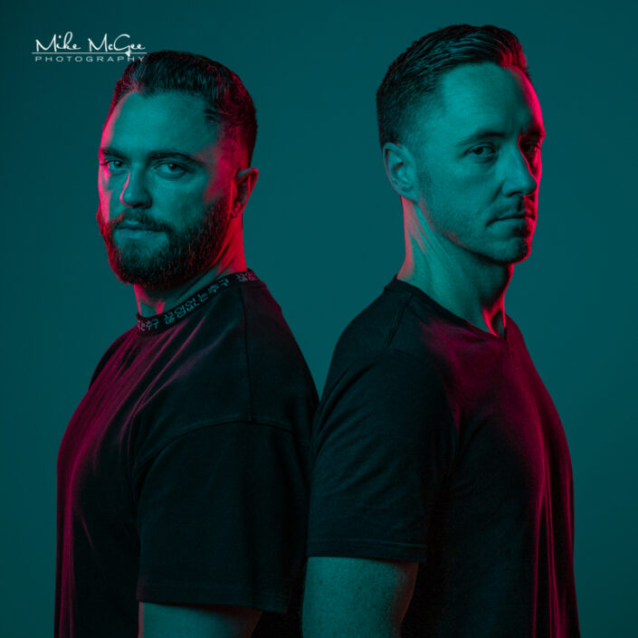 Hypercolor colored gel artistic cinematic creative editorial portrait headshot photographer San Francisco bay area East Bay Musician photographer