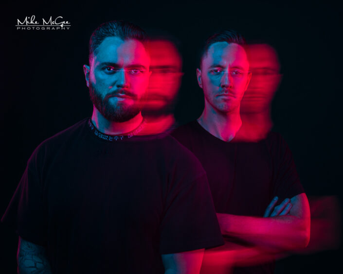 Hypercolor colored gel artistic cinematic creative editorial portrait headshot photographer San Francisco bay area East Bay Musician photographer